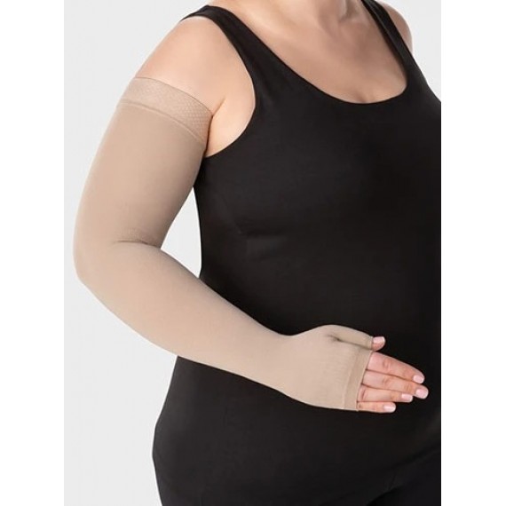 Manga Com Luva Fix. Silicone Juzo Classic Seamles - Malha Plana Sem Costuras