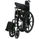 Cadeira de Rodas Manual em Aço PC-21 – Dobrável e Autopropulsada