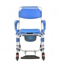 Cadeira de Banho e WC Oasis Com 4 Rodas E Braços Rebatíveis