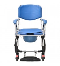 Cadeira de Banho e WC Oasis Dobrável Com 4 Rodas 