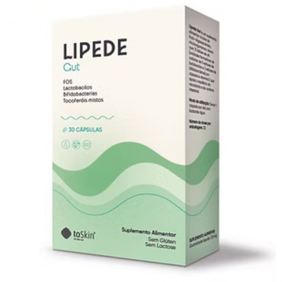 Lipede Gut - Equilíbrio da Microbiota e da Barreira Intestinal - 30 Cápsulas